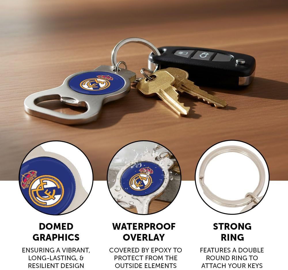 Real Madrid FC RMCF Silver Bottle Opener (A)