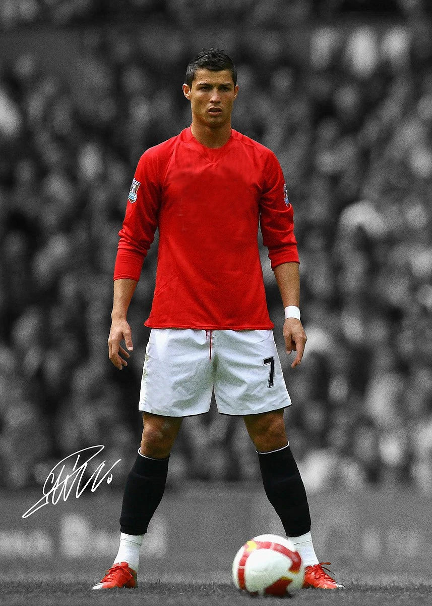 Modern Soccer Sport Player Portrait Posters Print Football Play Picture Canvas Wall Painting Living Room Bedroom Home Decor