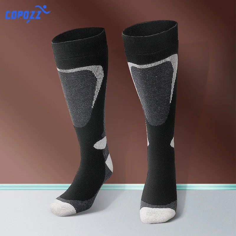 Ski Socks Thick Cotton Sports Snowboard Cycling Skiing Soccer Socks Men & Women Moisture Absorption High Elastic Socks