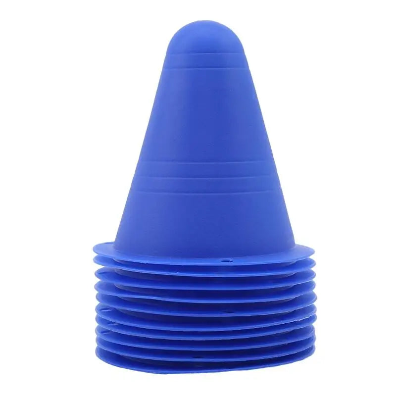 10Pcs Portable Marking Training Road Cone Roller Skating Piles Multifunctional Skates Roadblocks Soccer Training Obstacles Props