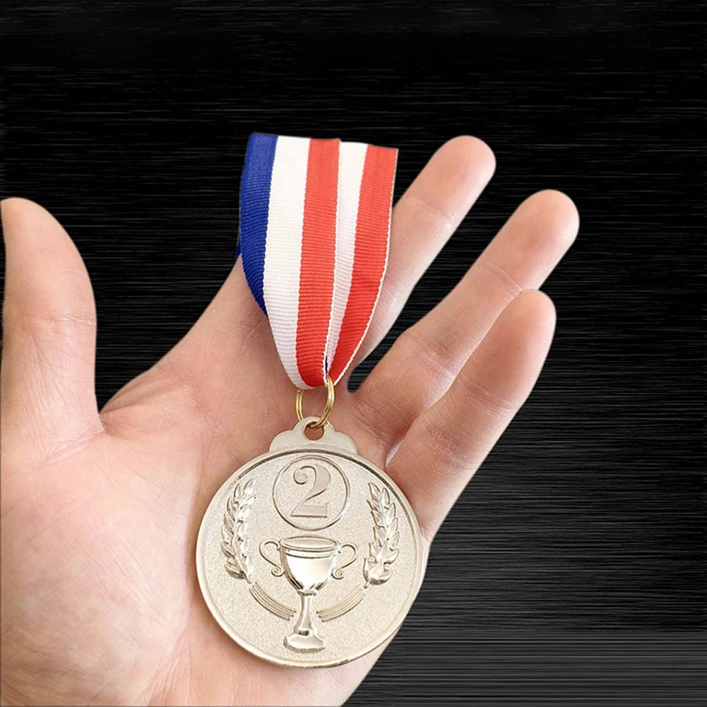 Zinc Alloy Award Medals Gold Silver Bronze Prizes Award Soccer Football Medals for Championship Cheerleading Sports Competition