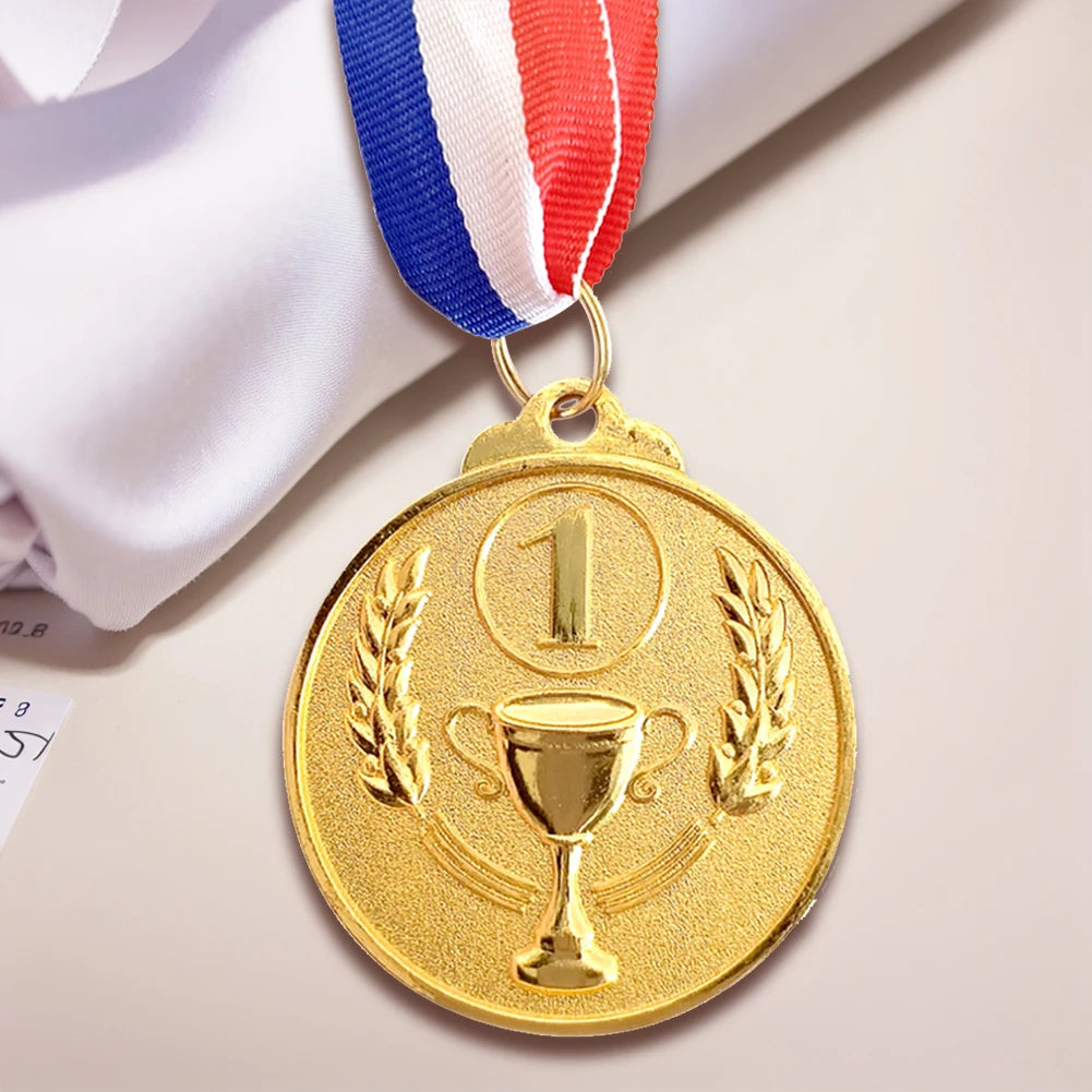 Zinc Alloy Award Medals Gold Silver Bronze Prizes Award Soccer Football Medals for Championship Cheerleading Sports Competition