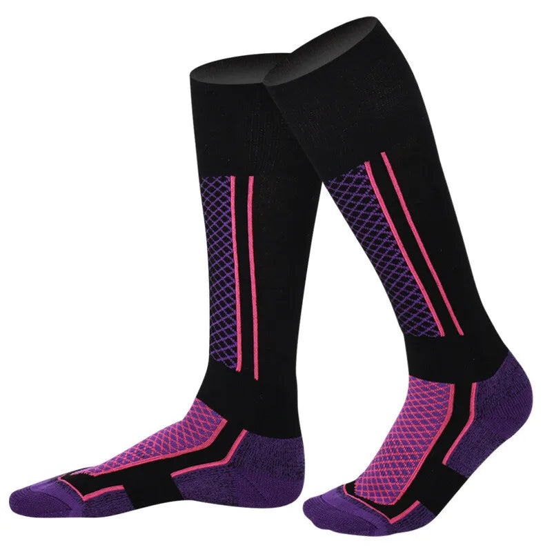 Winter Men Women Warm Ski Socks Thicker Sports Snowboard Cycling Soccer Socks High Elastic Thermal Socks