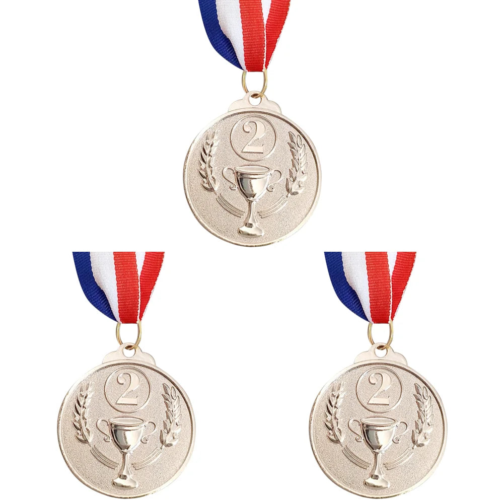 Zinc Alloy Award Medals Gold Silver Bronze Prizes Award Soccer Football Medals for Championship Cheerleading Sports Competition