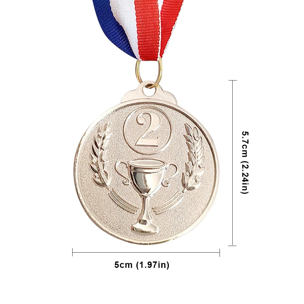 Zinc Alloy Award Medals Gold Silver Bronze Prizes Award Soccer Football Medals for Championship Cheerleading Sports Competition