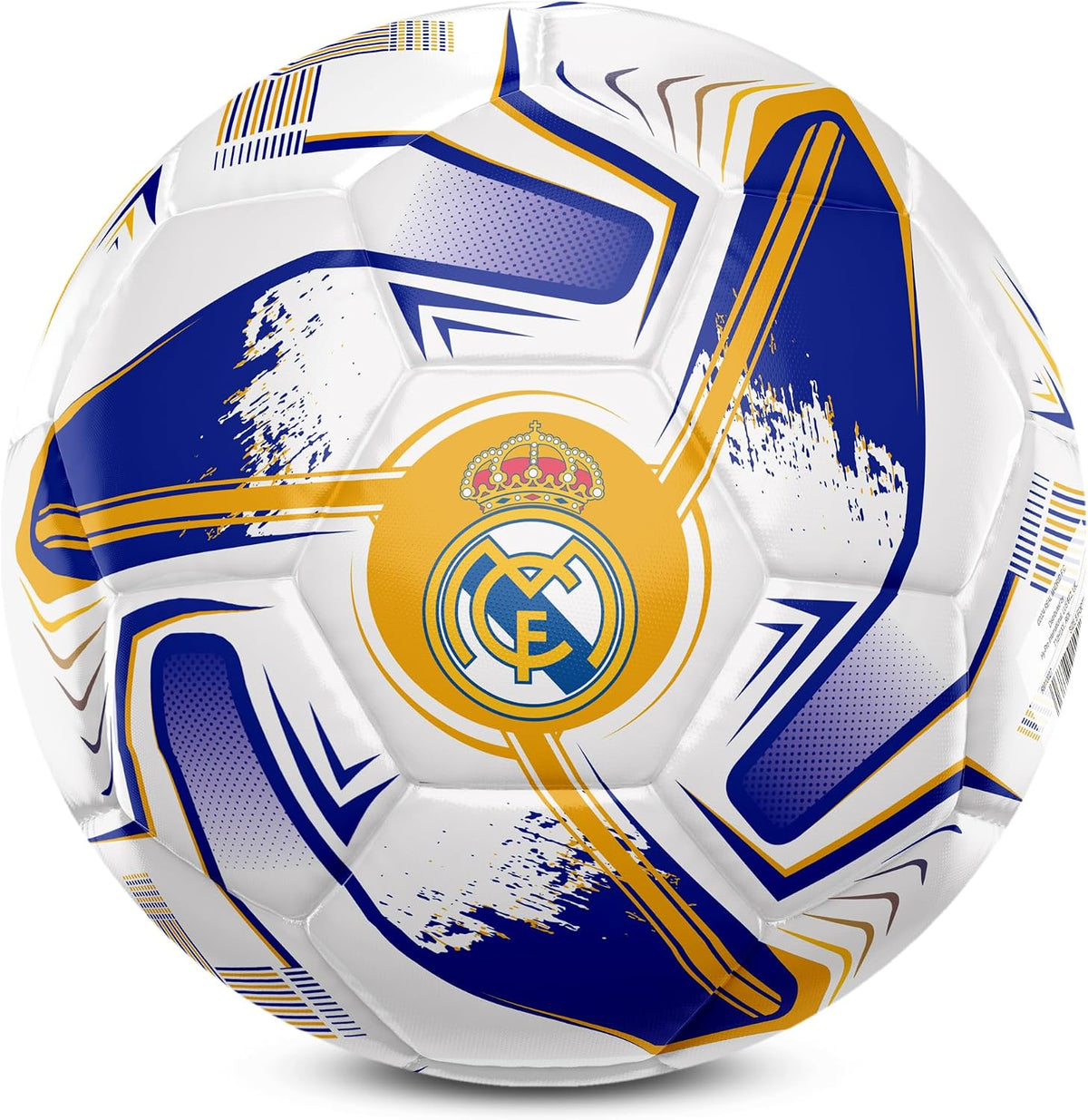 Officially Licensed Real Madrid CF Football – Size 5, Turbine Design, Real Madrid Merchandise, Training, Match, Collectible for Kids and Adults