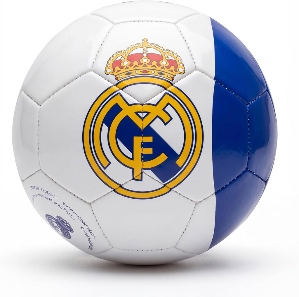 Art Official Real Madrid Soccer Ball, Size 5 Football, Authentic Club Logo, Premium Fan Collectible for Training, Play & Display