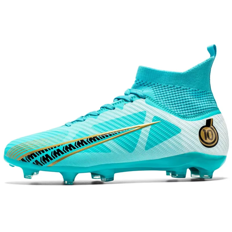 Men FG/TF Football Boots Futsal Professional Unisex Anti-Slip Kids Soccer Shoes Grass Training Outdoor Football Shoes Sneakers