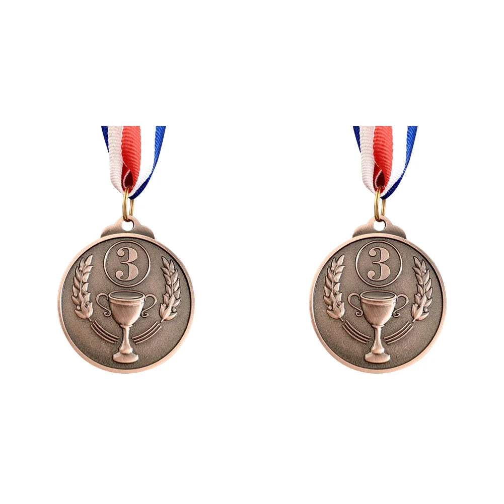 Zinc Alloy Award Medals Gold Silver Bronze Prizes Award Soccer Football Medals for Championship Cheerleading Sports Competition