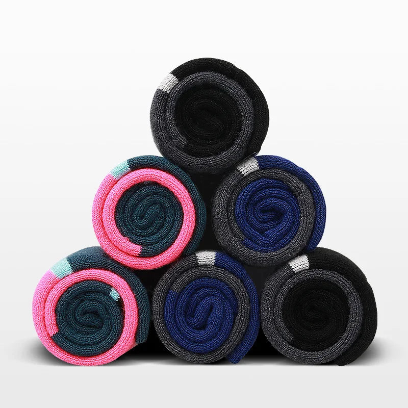 Ski Socks Thick Cotton Sports Snowboard Cycling Skiing Soccer Socks Men & Women Moisture Absorption High Elastic Socks
