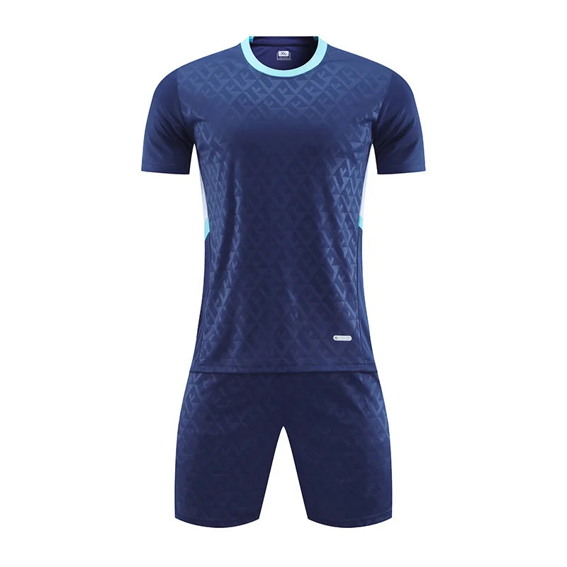 Quick Drying Sports Breathable Football Suit Set T-Shirt Custom Printed Logo Men'S and Women'S Outdoor Training Suit Jerseys