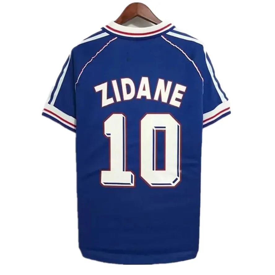 1998 Retro Frenchjerseys 1982 84 90 96 98 00 04 2006 ZIDANE HENRY MAILLOT DE FOOT REZEGUET Football Shirt Francia Classic Vintage Jersey