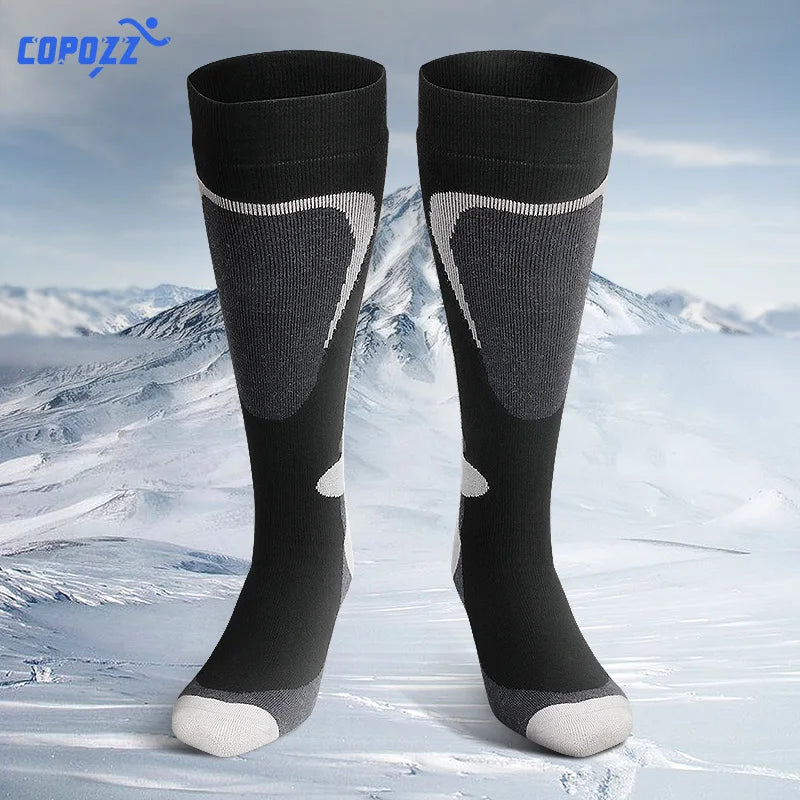 Ski Socks Thick Cotton Sports Snowboard Cycling Skiing Soccer Socks Men & Women Moisture Absorption High Elastic Socks
