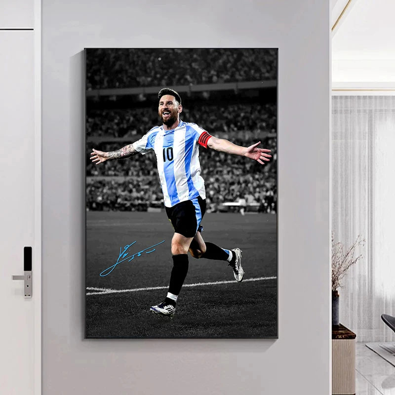 Modern Soccer Sport Player Portrait Posters Print Football Play Picture Canvas Wall Painting Living Room Bedroom Home Decor