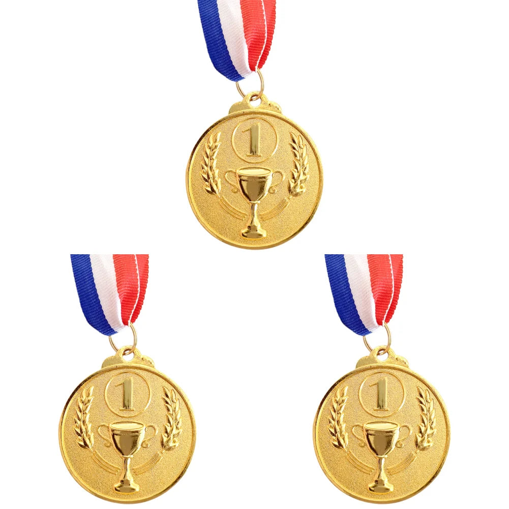 Zinc Alloy Award Medals Gold Silver Bronze Prizes Award Soccer Football Medals for Championship Cheerleading Sports Competition