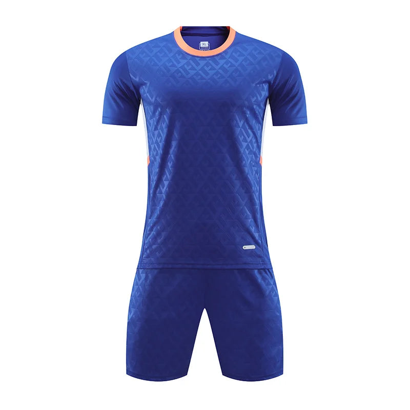 Quick Drying Sports Breathable Football Suit Set T-Shirt Custom Printed Logo Men'S and Women'S Outdoor Training Suit Jerseys