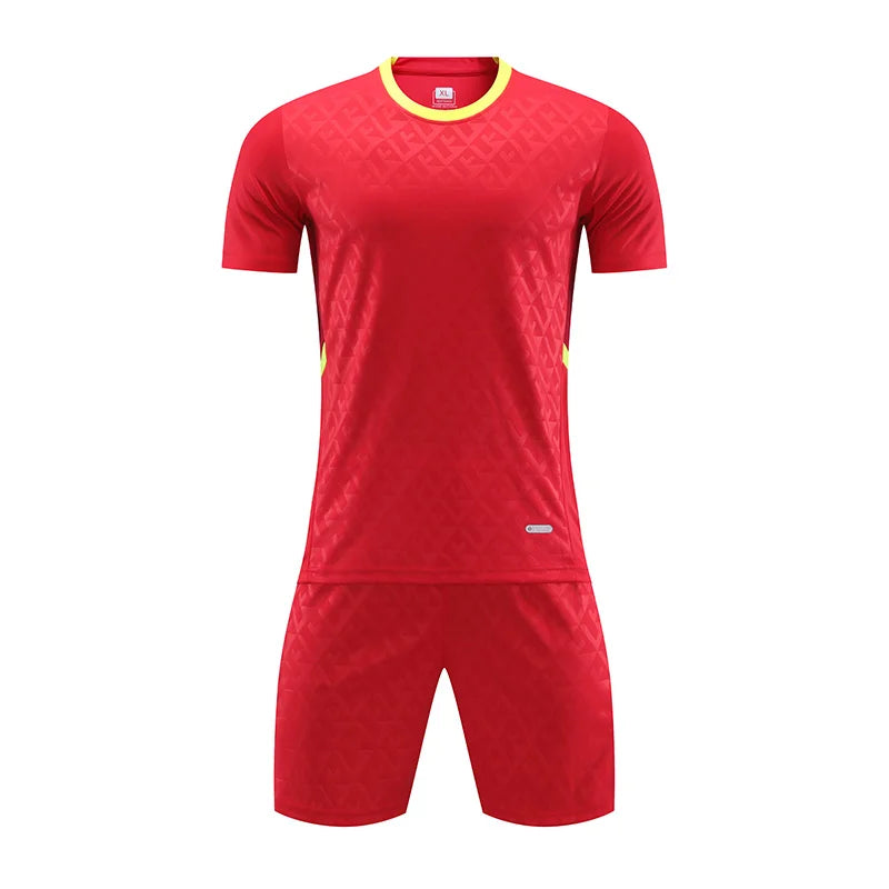 Quick Drying Sports Breathable Football Suit Set T-Shirt Custom Printed Logo Men'S and Women'S Outdoor Training Suit Jerseys