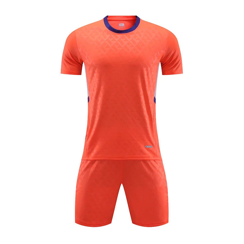Quick Drying Sports Breathable Football Suit Set T-Shirt Custom Printed Logo Men'S and Women'S Outdoor Training Suit Jerseys