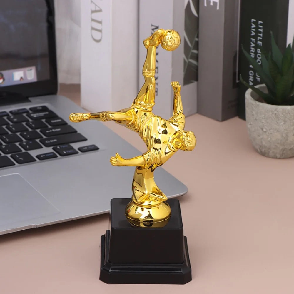 Children'S Gold Trophy Awards Football Plastic Model Craft Souvenirs Competition Soccer School Rewarding Supply Small Prize Cup