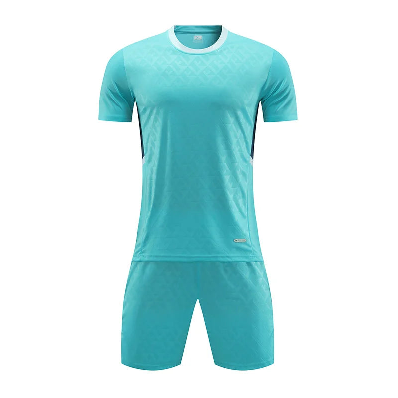 Quick Drying Sports Breathable Football Suit Set T-Shirt Custom Printed Logo Men'S and Women'S Outdoor Training Suit Jerseys