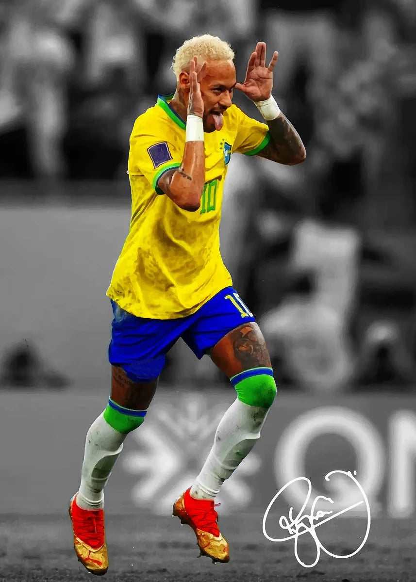 Modern Soccer Sport Player Portrait Posters Print Football Play Picture Canvas Wall Painting Living Room Bedroom Home Decor